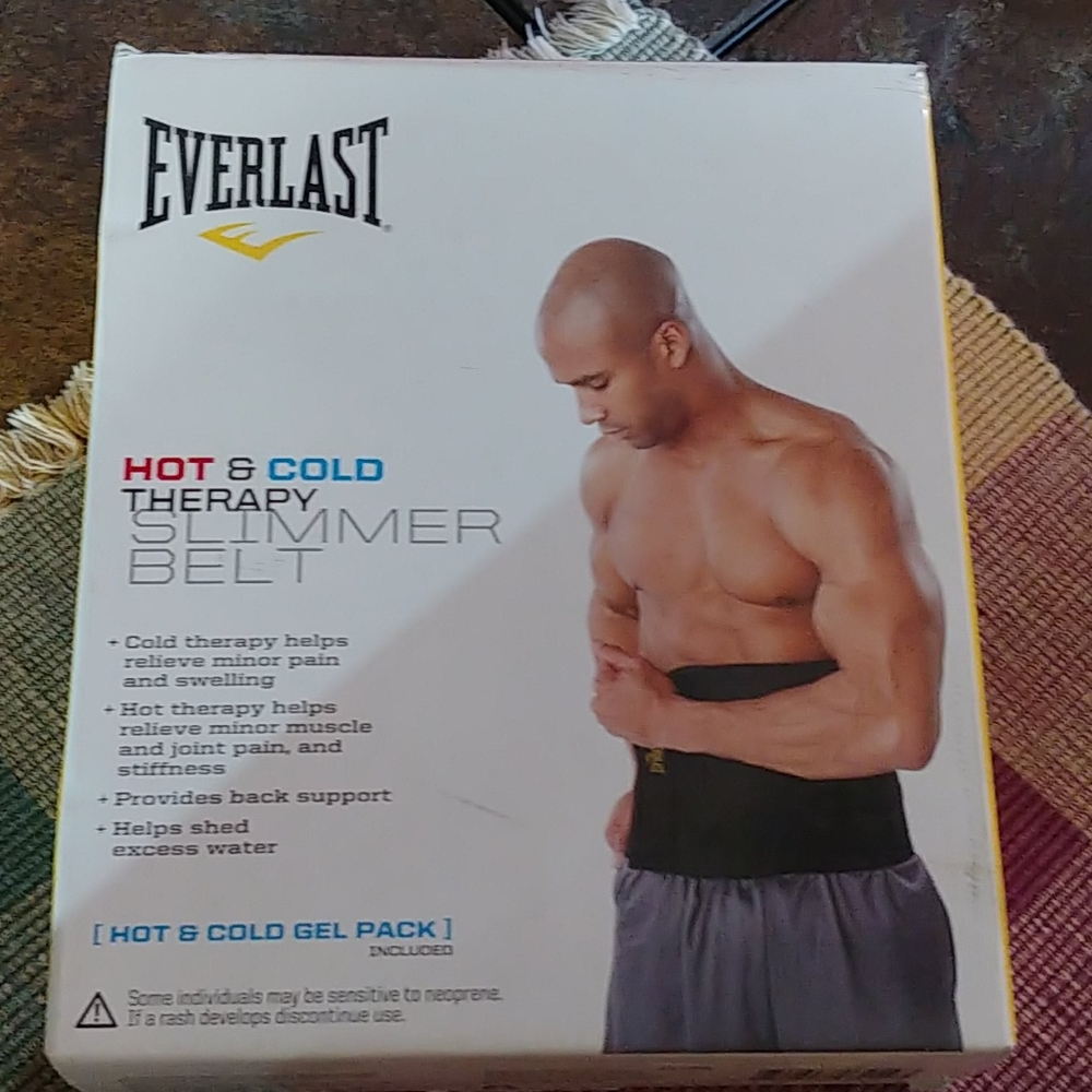 Everlast hot / cold slimmer belt with hot/ cold ge